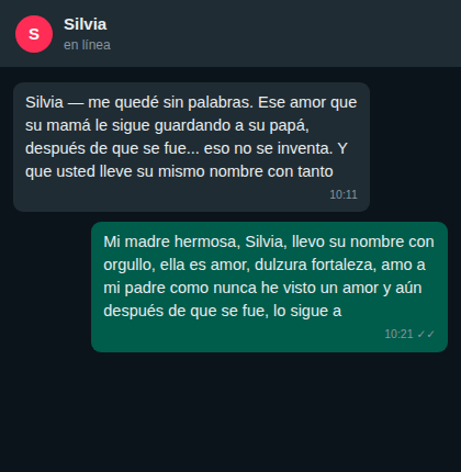 Mensaje real de un cliente